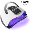 SUN X11 MAX UV LED Nail Lamp for Manicure 280W Gel Polish Drying Machine with Large LCD Touch Professional Smart Nail Dryer