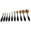 10-PCS Oval-Shaped Makeup Brush Set