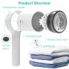 Electric Lint Shaver USB Rechargeable Fabric Clothes Lint Fluff Remover Fuzz Pilling Trimmer Sweater Shaver with Detachable Handle