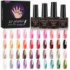 Limegirl Gel Nail Polish Set 60/40/24Colors Semi Permanent UV Led Gel Varnish Soak Off Nail Lacquers Base Top Coat