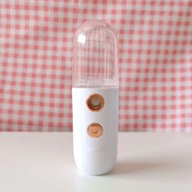 Portable Nano Mist Sprayer for Skin Care and Makeup - Moisturizing and Hydrating Mini Face Mist Handy Sprayer (Items: White With 1PC)