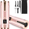 Automatic Hair Curler Wireless Rotating Curling Iron LCD Screen Ceramic Heating Wave Curling Tongs Portable Curler Styler Tools