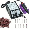 20000 RPM Portable Electric Nail Drill Polisher: Manicure & Pedicure Set for Gel Polish Cleaning & Milling Cuticles - 11pcs Nail Drill Bits