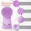 CONESN Electric Facial Cleansing Brush,Silicone Facial Cleansing Brush, Electric Silicone Face Brush, Sonic Facial Cleansing Brush For Makeup Remover